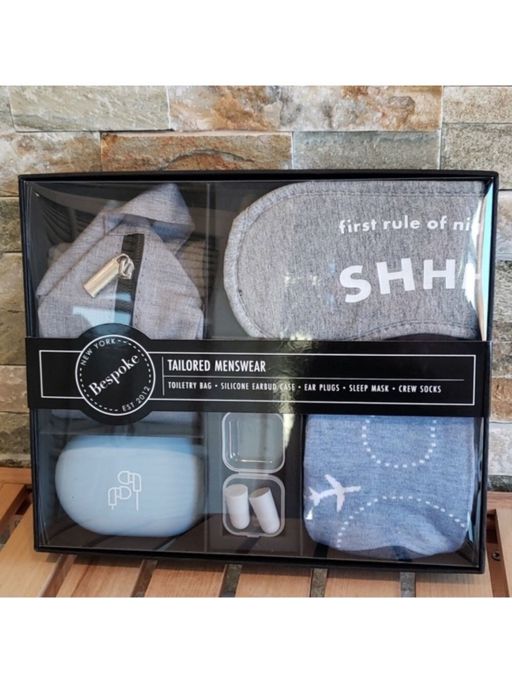 Bespoke tailored travel box gift set